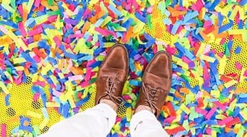 shoes confetti